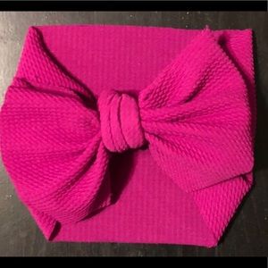 Magenta Stretch Wrap Bow